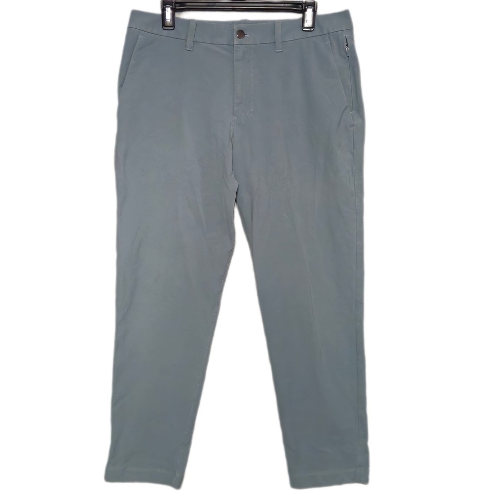 Lululemon ABC Slim Fit Trouser Pants Mens 33 Blue Gray VersaTwill Chino LM5B67S